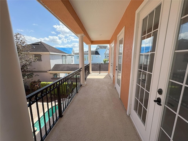 view of balcony