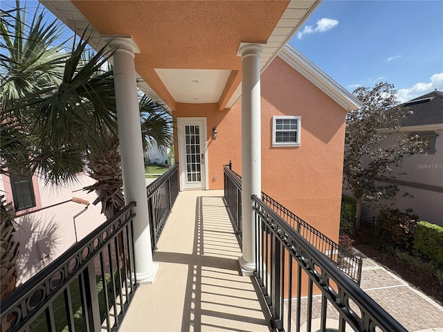 view of balcony