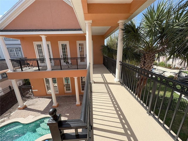 view of balcony