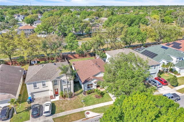 drone / aerial view featuring a residential view