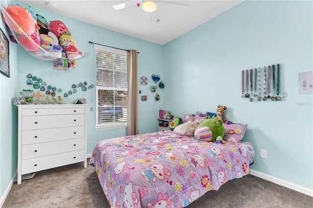 2724 Westyn Cove Ln, Ocoee, FL 34761 - bedroom featuring carpet floors, baseboards, and ceiling fan