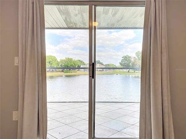 property view of water