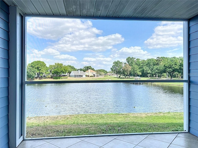 view of water feature