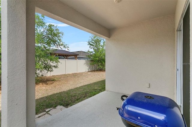 9005 Tuscan Cypress St, Kissimmee, FL 34747 - view of patio / terrace with a gazebo