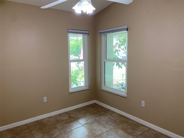 1210 Etchfield Cir, Brandon, FL 33511 - unfurnished room featuring a ceiling fan and baseboards