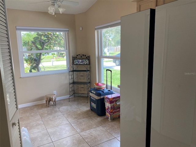 1210 Etchfield Cir, Brandon, FL 33511 - entryway featuring ceiling fan and light tile patterned floors