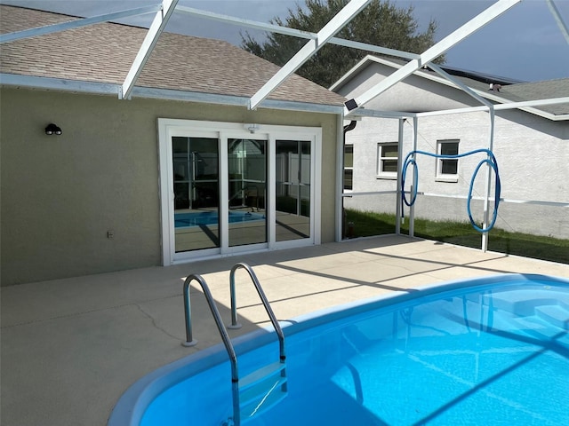 1210 Etchfield Cir, Brandon, FL 33511 - outdoor pool with a lanai and a patio area