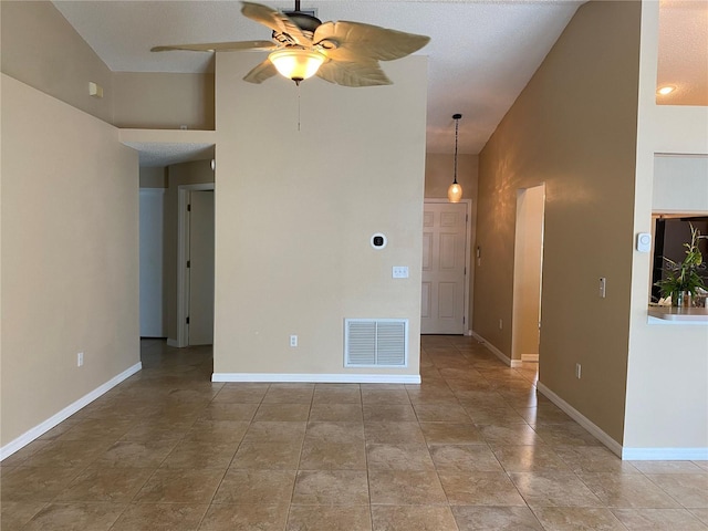 1210 Etchfield Cir, Brandon, FL 33511 - empty room with a ceiling fan and baseboards