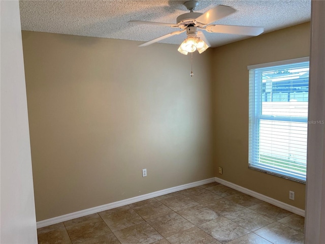 1210 Etchfield Cir, Brandon, FL 33511 - empty room with a textured ceiling and ceiling fan