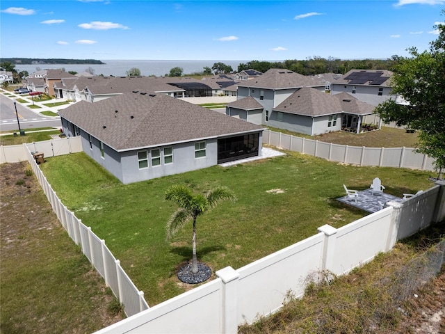 drone / aerial view featuring a residential view