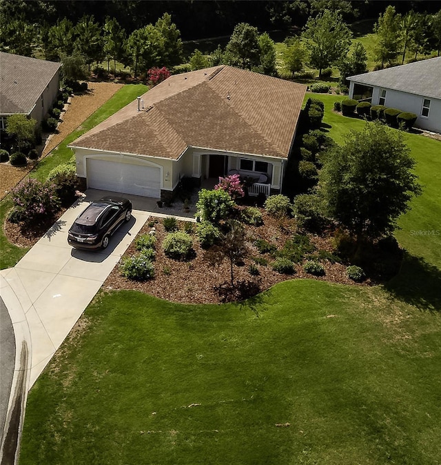 drone / aerial view
