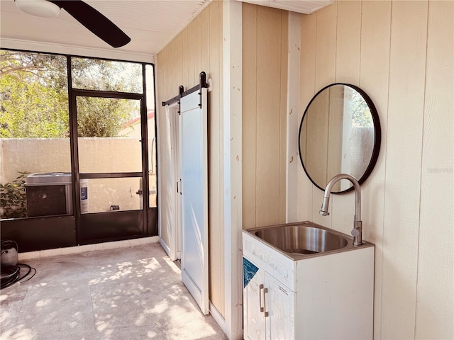 7808 The Esplanade Ct, Orlando, FL 32836 - bathroom featuring ceiling fan and vanity