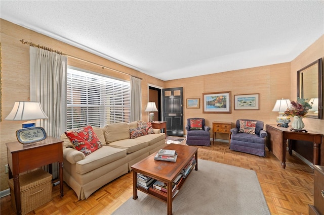 908 Hillary Ct Unit 15, Orlando, FL 32804 - living area featuring a textured ceiling