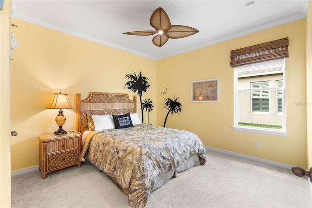 3936 Parkhouse Dr, Orlando, FL 32824 - bedroom with baseboards, ornamental molding, and carpet flooring