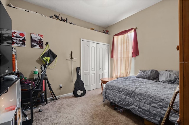 625 Waterland Ct, Orlando, FL 32828 - bedroom with baseboards, a closet, and carpet flooring