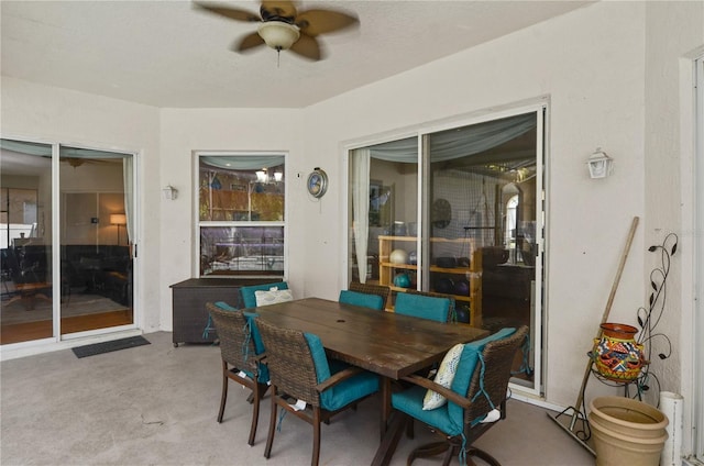 625 Waterland Ct, Orlando, FL 32828 - exterior space with outdoor dining space and a ceiling fan