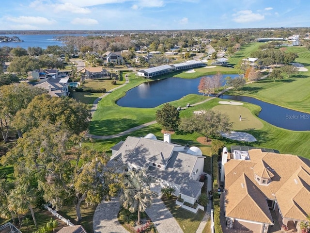9000 Shawn Park Pl, Orlando, FL 32819 - birds eye view of property with a water view, a residential view, and golf course view