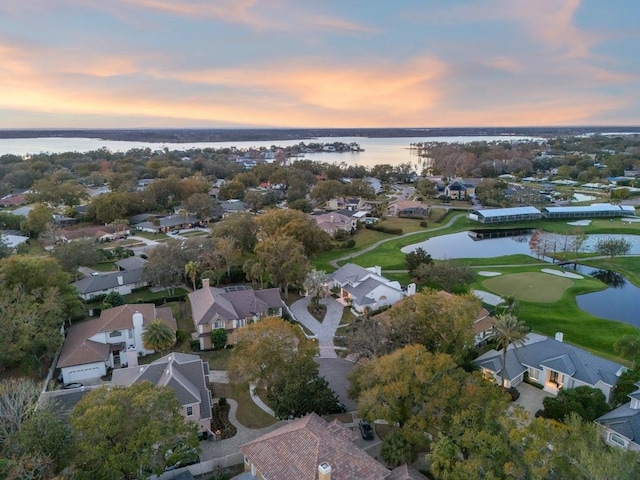 9000 Shawn Park Pl, Orlando, FL 32819 - aerial view at dusk with a residential view and a water view