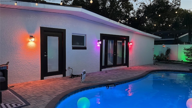 701 Denton Rd, Winter Park, FL 32792 - view of pool featuring fence, a patio area, french doors, and a fenced in pool