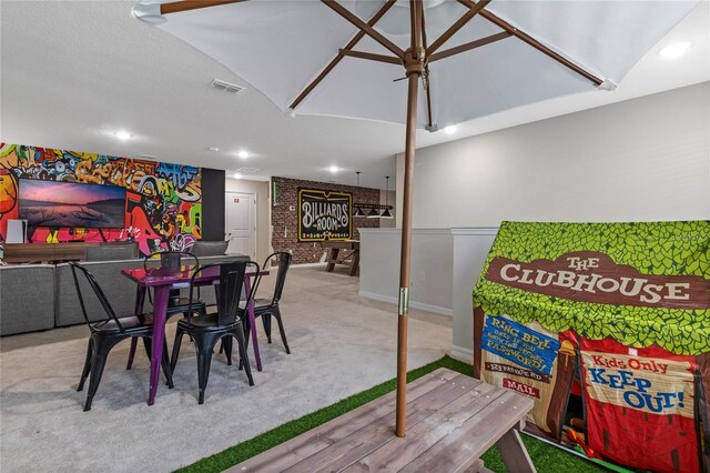 4305 Lana Ave, Davenport, FL 33897 - carpeted dining space featuring visible vents
