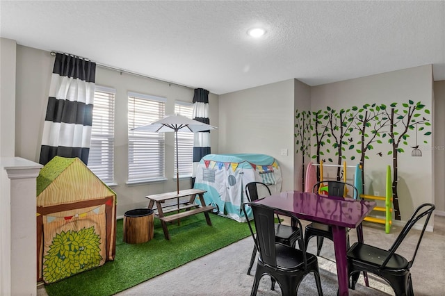 4305 Lana Ave, Davenport, FL 33897 - dining space with carpet floors and a textured ceiling