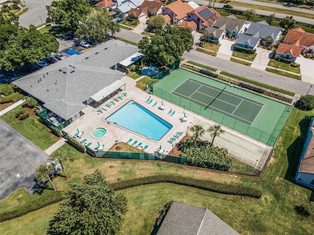 5813 Parkview Point Dr, Orlando, FL 32821 - birds eye view of property with a residential view