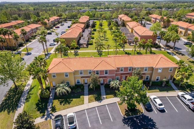 drone / aerial view featuring a residential view