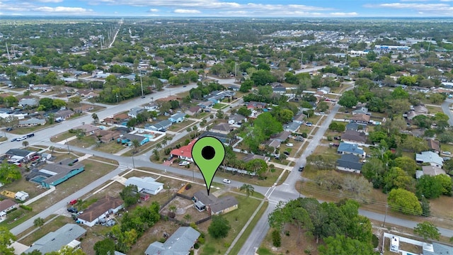 drone / aerial view featuring a residential view