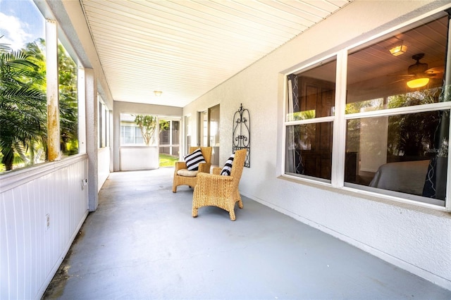 151 Bell Tower Xing W, Kissimmee, FL 34759 - sunroom with a ceiling fan