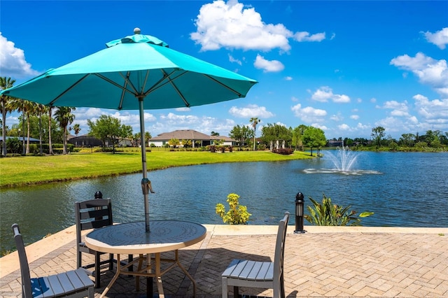 151 Bell Tower Xing W, Kissimmee, FL 34759 - dock area with a water view and a yard