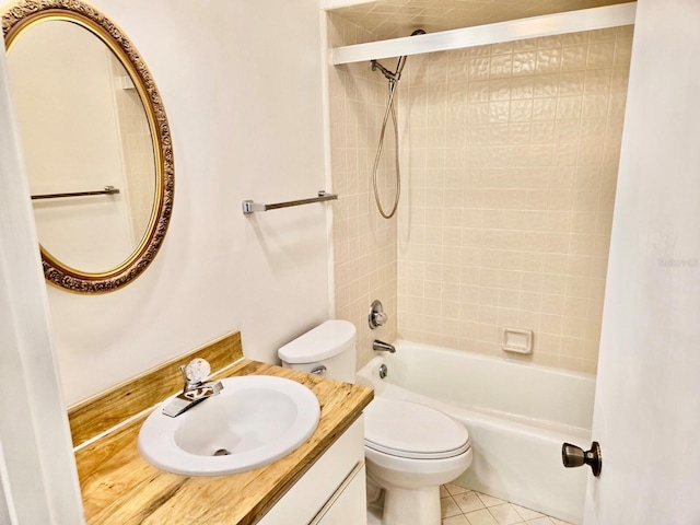 5 Buck Cir # B5, Haines City, FL 33844 - full bathroom with tile patterned floors, toilet, vanity, and shower / bathtub combination