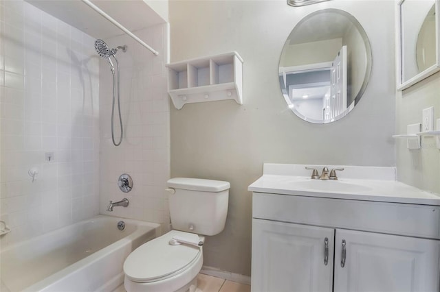 725 Laurel Way, Casselberry, FL 32707 - bathroom with shower / tub combination, vanity, and tile patterned floors
