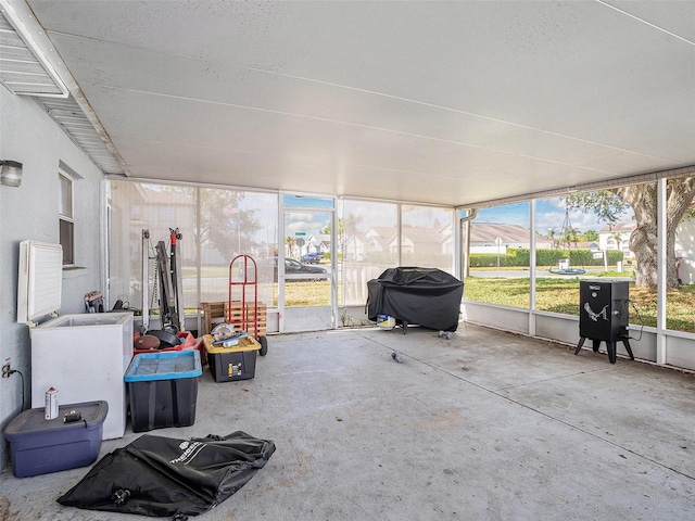 view of sunroom