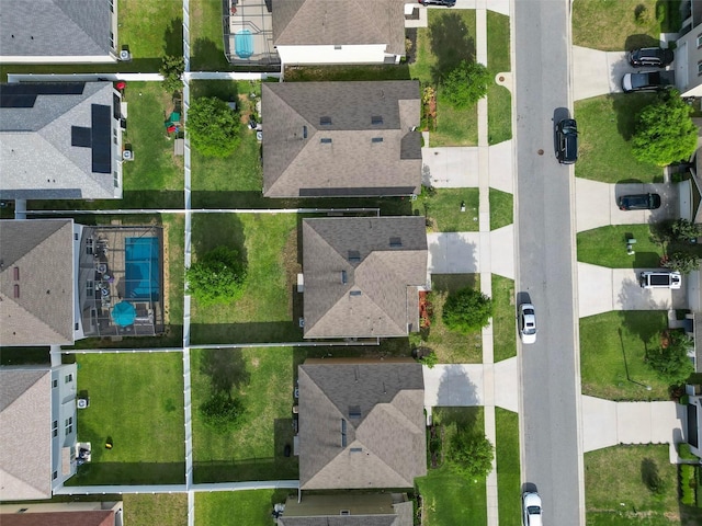 birds eye view of property featuring a residential view