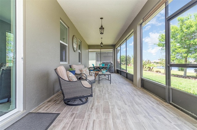 view of sunroom / solarium