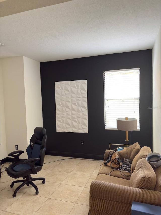 422 Janice Kay Pl, Kissimmee, FL 34744 - office area with a textured ceiling and light tile patterned floors