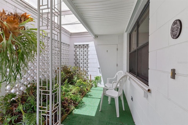 view of balcony
