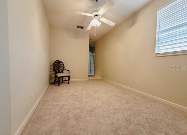14326 Mandolin Dr, Orlando, FL 32837 - unfurnished room with carpet flooring, visible vents, baseboards, and ceiling fan
