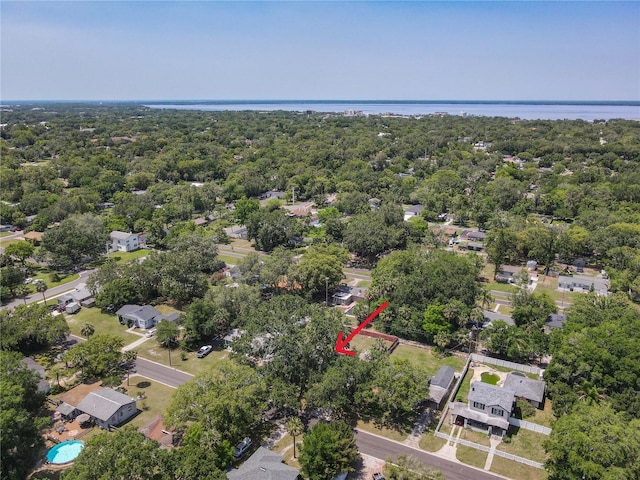 aerial view of property's location featuring nearby suburban area