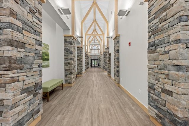 2444 Grandfather Mtn, Spring Hill, FL 34606 - hallway featuring light wood-type flooring