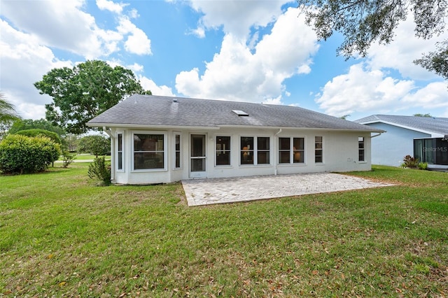 2436 Deer Trail Ln, Spring Hill, FL 34606 - back of property featuring a patio and a yard