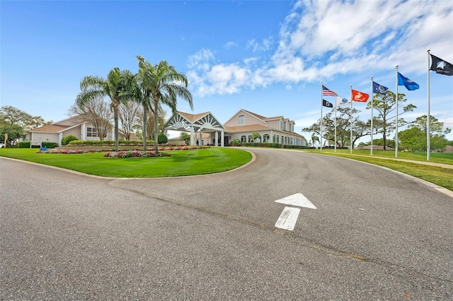 2436 Deer Trail Ln, Spring Hill, FL 34606 - view of asphalt street with street lights