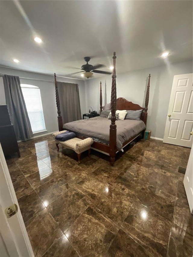 2737 Merrieweather Ln, Kissimmee, FL 34743 - bedroom with baseboards and ceiling fan