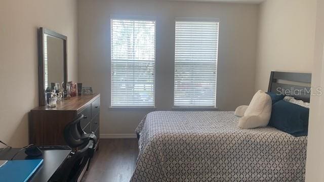 11446 Jasper Kay Ter Unit 202, Windermere, FL 34786 - bedroom featuring dark wood-type flooring, baseboards, and multiple windows