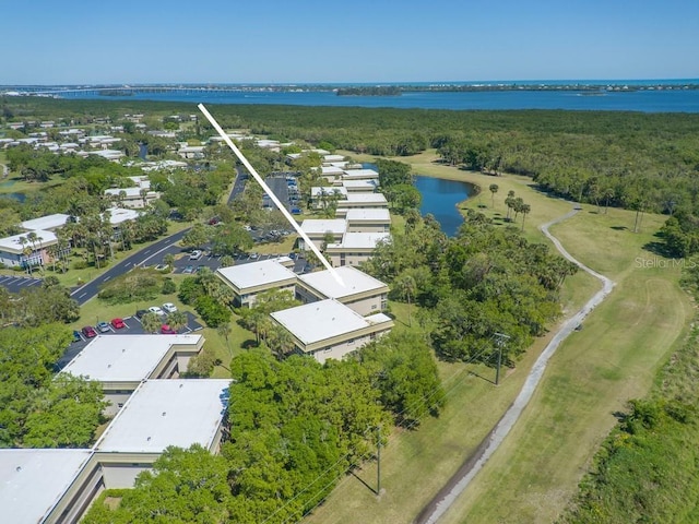 bird's eye view of a large body of water