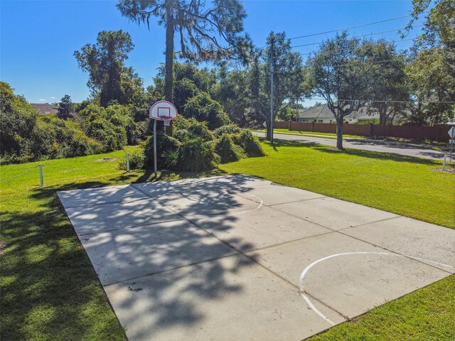333 La Creek Ct, Debary, FL 32713 - view of patio / terrace featuring basketball hoop