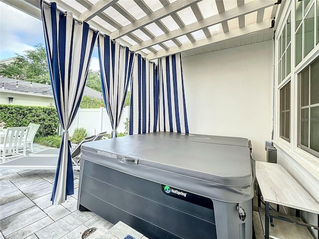 2240 Osprey Ave, Orlando, FL 32814 - view of patio featuring a hot tub