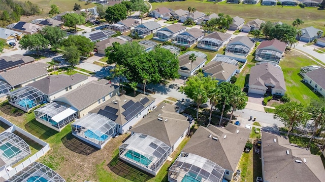 bird's eye view with a residential view