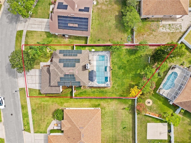 239 Longhirst Loop, Ocoee, FL 34761 - aerial view of property and surrounding area with property boundaries highlighted