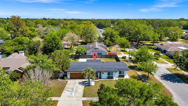birds eye view of property